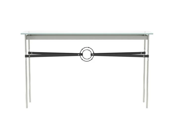Hubbardton Forge Equus Console Table in Sterling, Glass Top (VA) 750118-1284