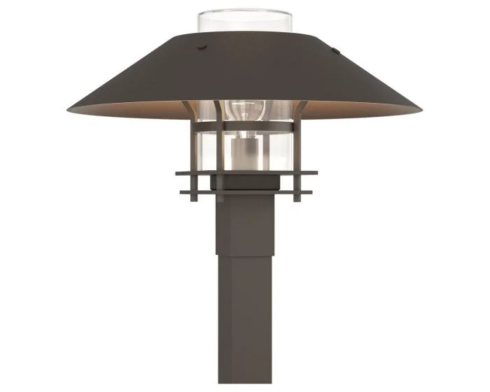 Hubbardton Forge Henry Outdoor Post Light in Coastal Dark Smoke 344227-1081