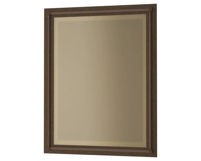 Hubbardton Forge Rook Beveled Mirror in Bronze
