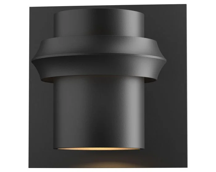 Hubbardton Forge Twilight Large Dark Sky Friendly Outdoor Sconce in Coastal Black
