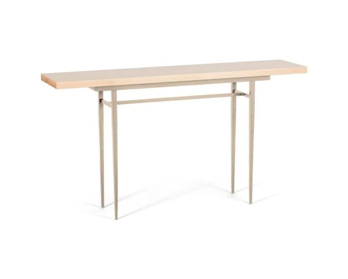 Hubbardton Forge Wick 60″ Console Table in Soft Gold 750108-1024