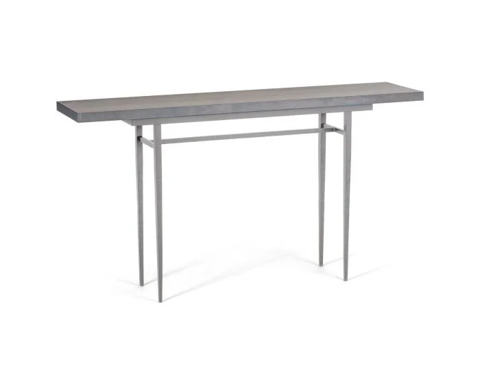 Hubbardton Forge Wick 60″ Console Table in Vintage Platinum 750108-1022