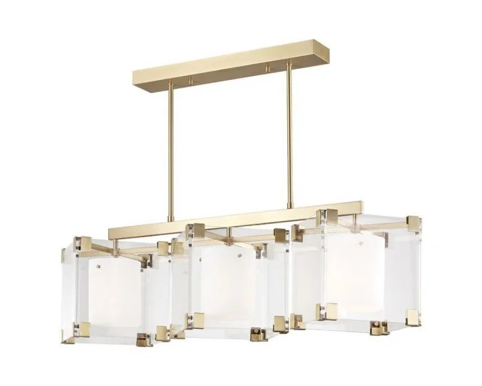 Hudson Valley Lighting Achilles 3 Island Light – Aged Brass