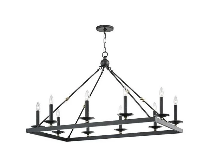 Hudson Valley Lighting Allendale 10 Light Chandelier – Aged Old Bronze
