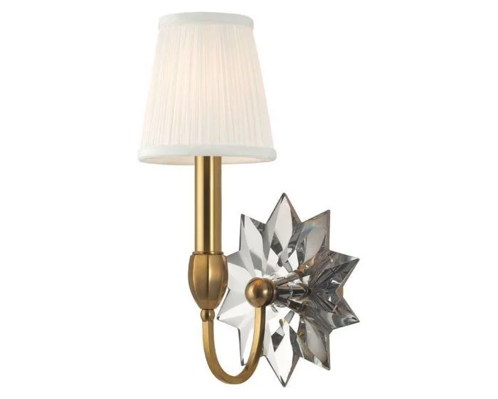 Hudson Valley Lighting Barton 1 Light Wall Sconce – Aged Brass (Dropshippable)