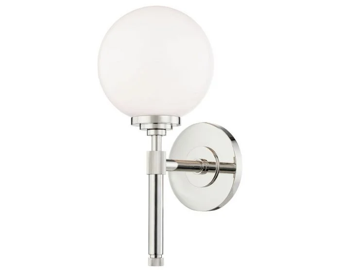 Hudson Valley Lighting Bowery 1 Light Bath Bracket – Polished Nickel (Dropshippable)