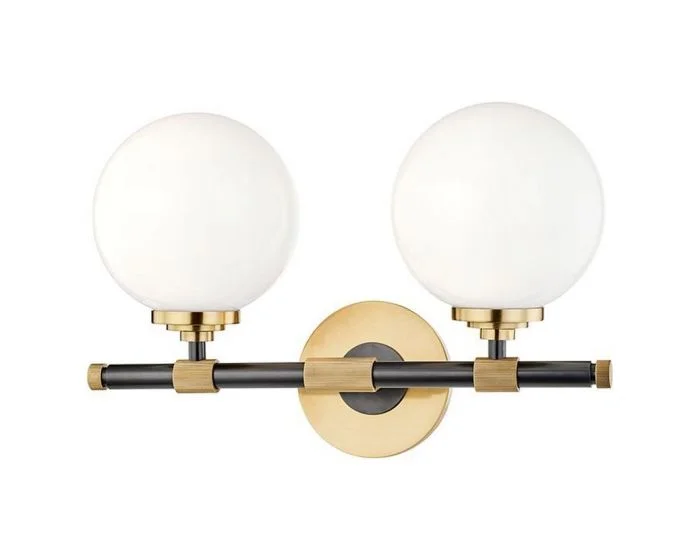 Hudson Valley Lighting Bowery 2 Light Bath Bracket – Aged Old Bronze (Dropshippable)