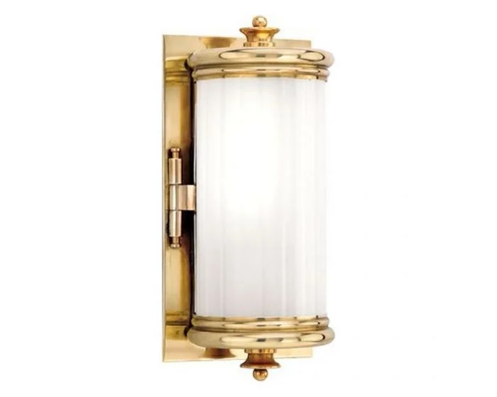 Hudson Valley Lighting Bristol 1 Light Bath Bracket – Aged Brass (Dropshippable)