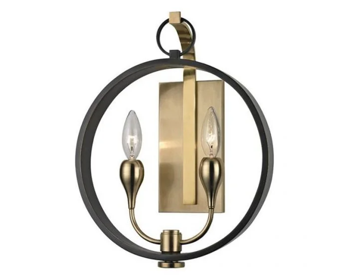 Hudson Valley Lighting Dresden 2 Light Wall Sconce – Aged Old Bronze (Dropshippable)