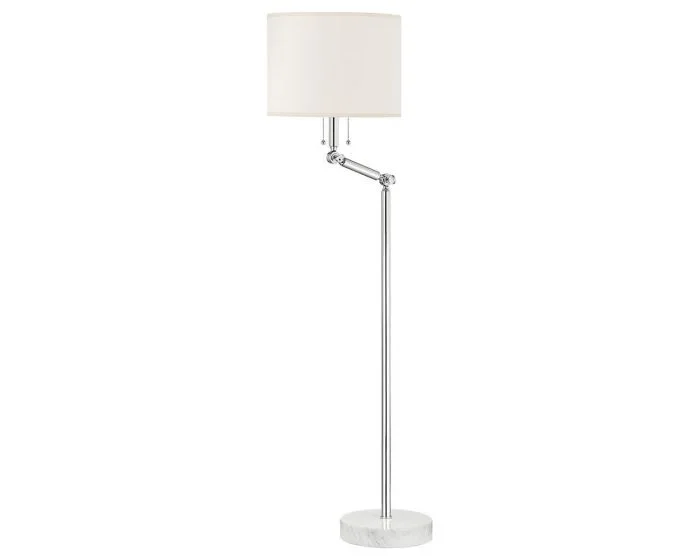 Hudson Valley Lighting Essex 2 Light Floor Lamp – Polished Nickel (Dropshippable)