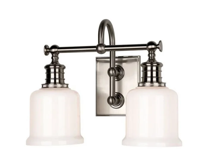 Hudson Valley Lighting Keswick 2 Light Bath Bracket – Satin Nickel (Dropshippable)
