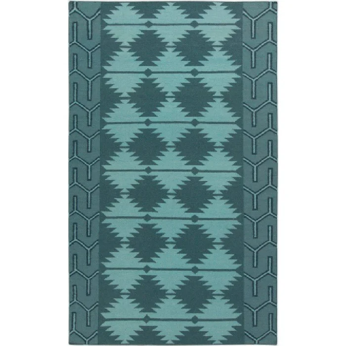 Hunter Global Navy/Teal Area Rug