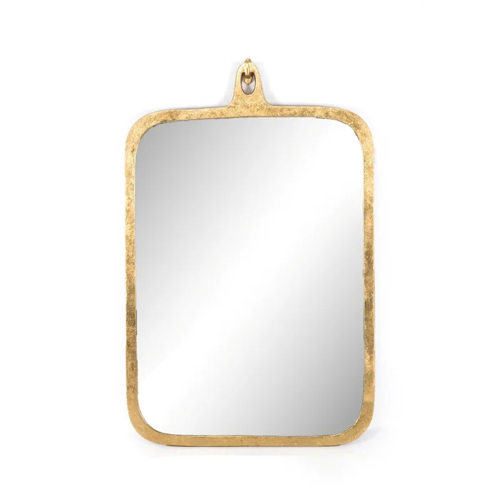 Hyde Large Mirror-Gold Leaf
