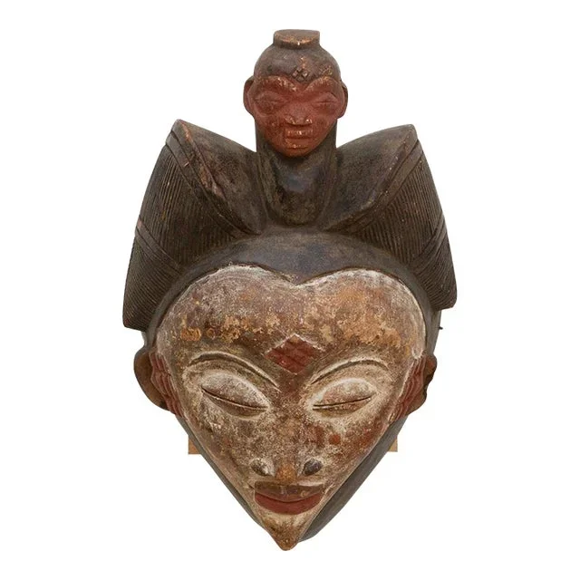 Igbo Headress Mask With Figure