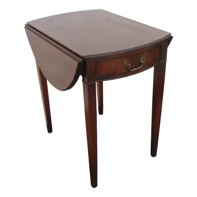 Imperial Drop Leaf Mahogany Side End Table 5852
