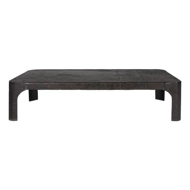 Industrial Patinated Steel Coffee Table