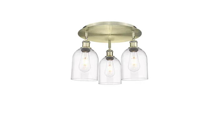 Innovations Lighting Bella 3 Light 18″ Wide Flush Mount Ceiling Fixture