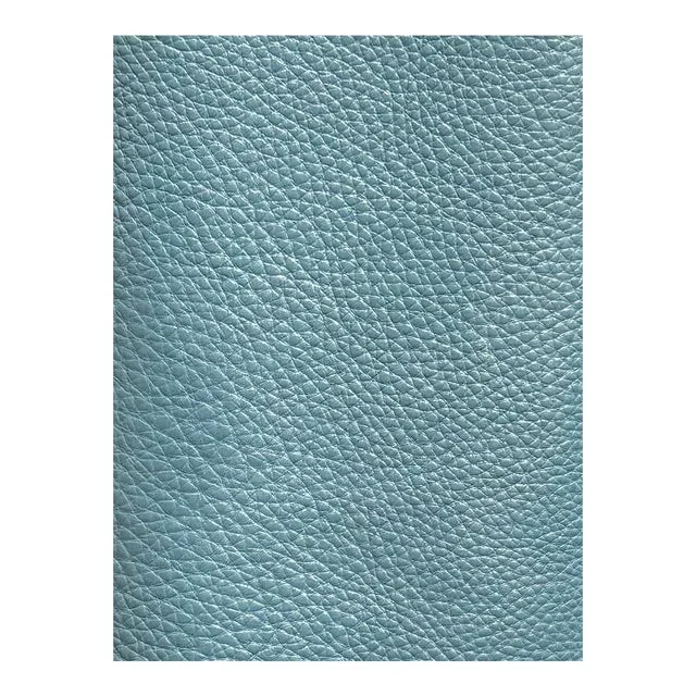 Italian Full Grain Leather Full Hide in Glacier Blue 49 Sf