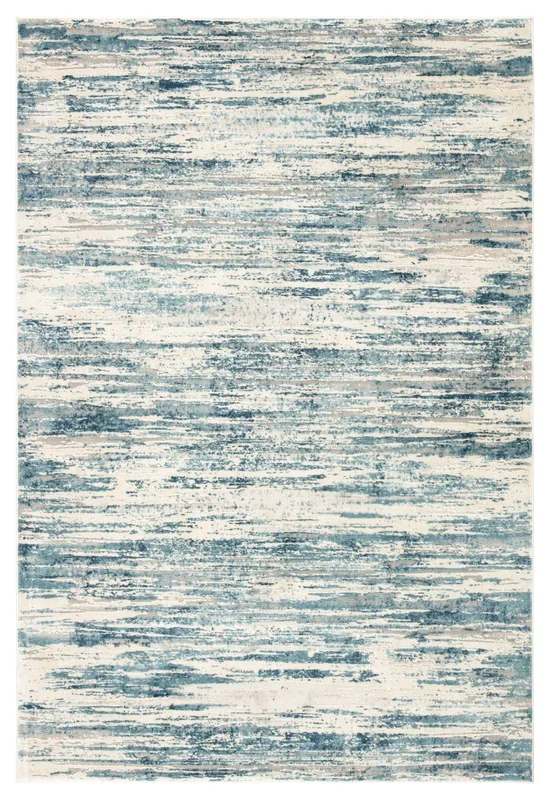 Jaipur Living Heaston Abstract Blue/ Ivory Runner Rug