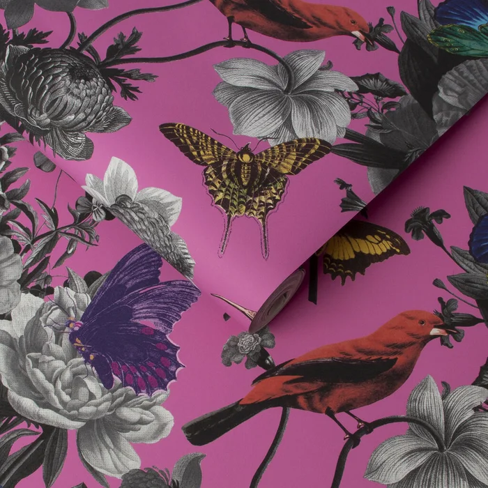Jardin Wallpaper – Magenta