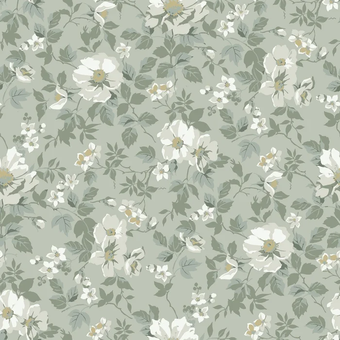 Johanna Wallpaper – Gray/Green