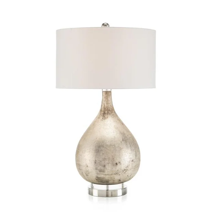 John Richard Table Lamp In Weathered Silver Finish