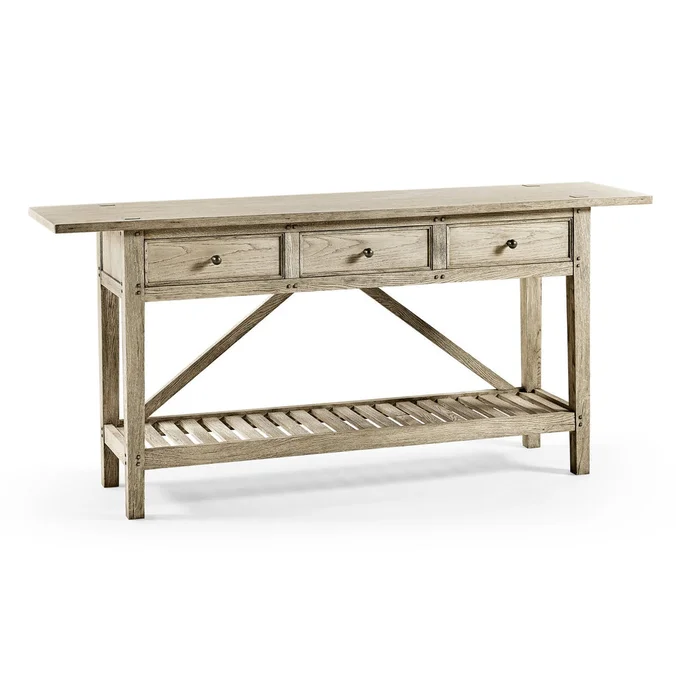 Jonathan Charles Inclination Rustic French Console (496132-BLC)
