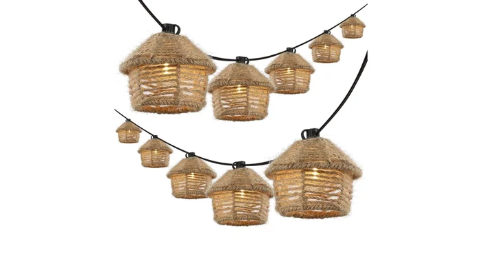 JONATHAN Y Lighting Maui 10′ 10 Light Clear LED String Lights