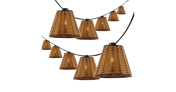 JONATHAN Y Lighting Payton 10′ 10 Light Clear LED String Lights