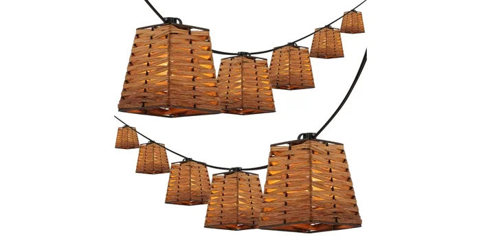 JONATHAN Y Lighting Quinn 10′ 10 Light Clear LED String Lights