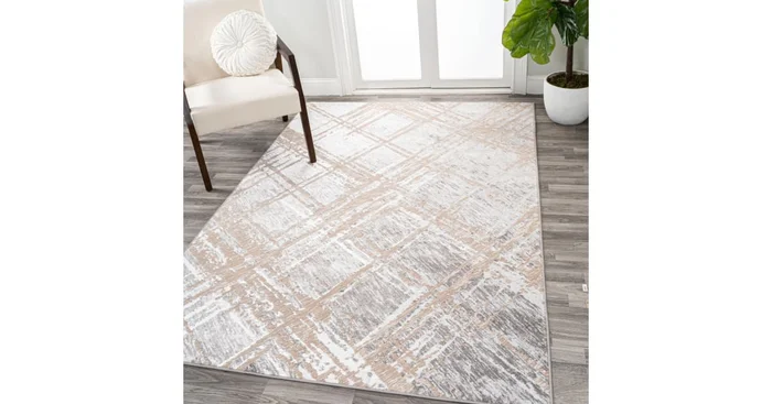 JONATHAN Y Lighting Silk Orchid 5′ x 8′ Polypropylene Trellis Indoor Area Rug