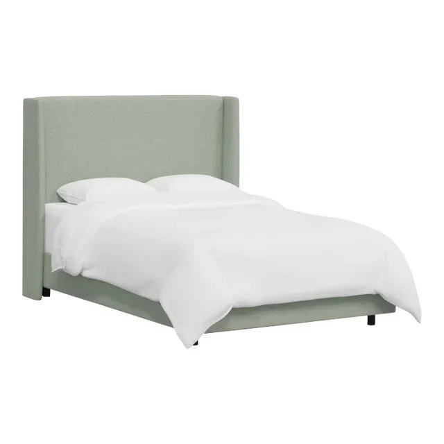 Jordan Queen Wingback Bed in Zuma Seafoam