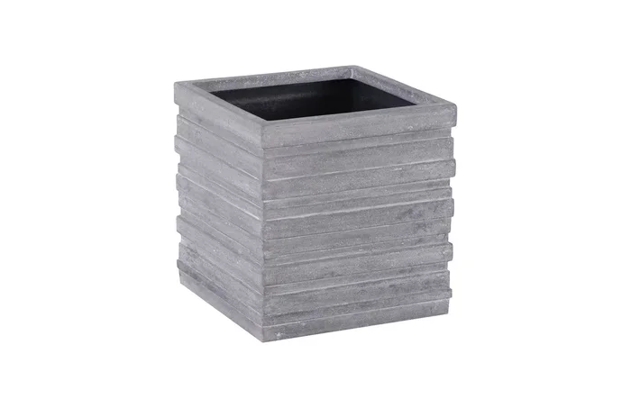 June Medium Square Gray Planter