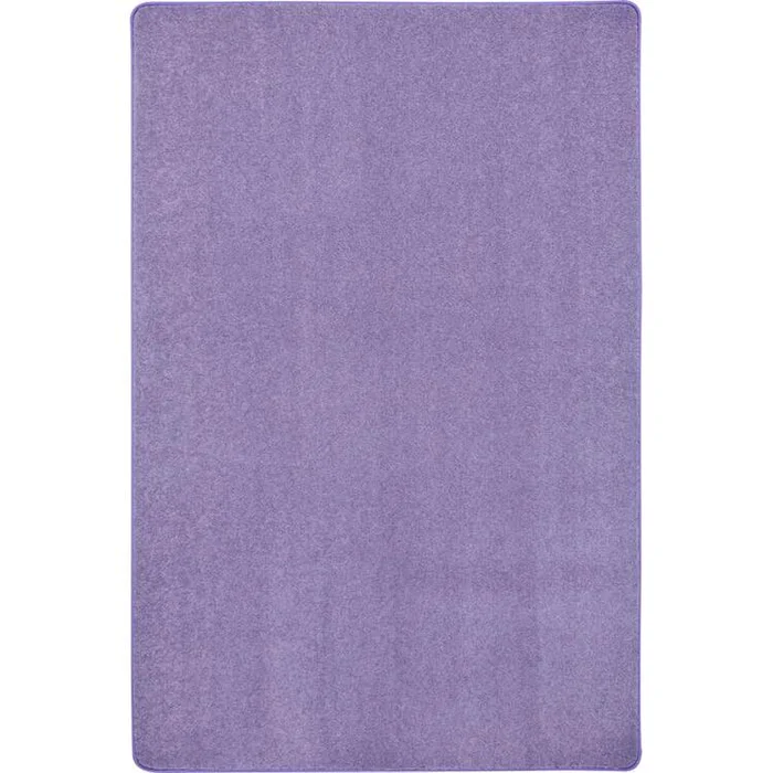 Just Kidding 6′ x 6′ area rug in color Very Violet