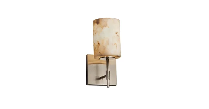 Justice Design Group Alabaster Rocks 4.5″ Union 1 Light Wall Sconce