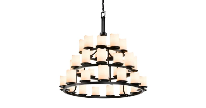 Justice Design Group CandleAria 36 Light 3 Tier Chandelier