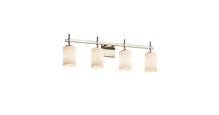 Justice Design Group Fusion 31″ Union 4 Light Vanity Light