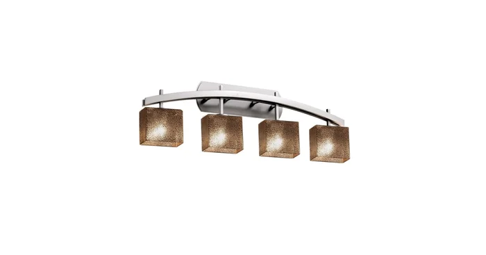 Justice Design Group Fusion 35.5″ Archway 4 Light Vanity Light