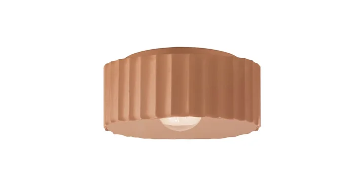 Justice Design Group Radiance 13″ Wide Flush Mount Drum Ceiling Fixture