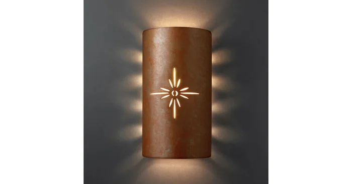 Justice Design Group Sun Dagger 8″ Wall Sconce