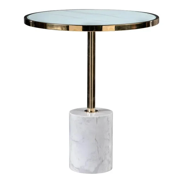 Kaia Marble Base Side Table
