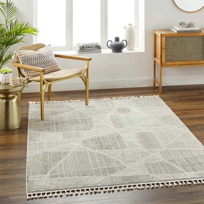 Keevin Modern Beige/Ivory Area Rug