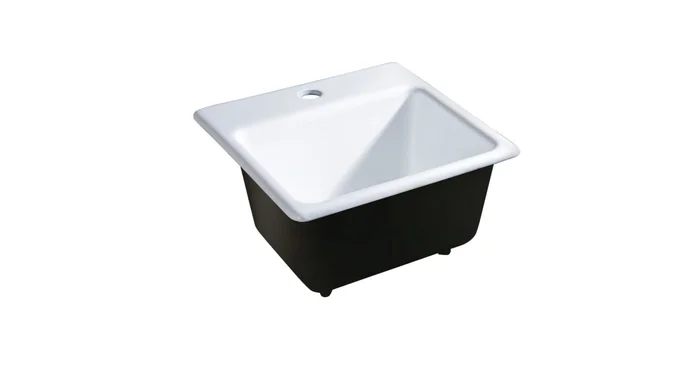 Kingston Brass Towne 15″ Drop In Single Basin Cast Iron Kitchen Sink
