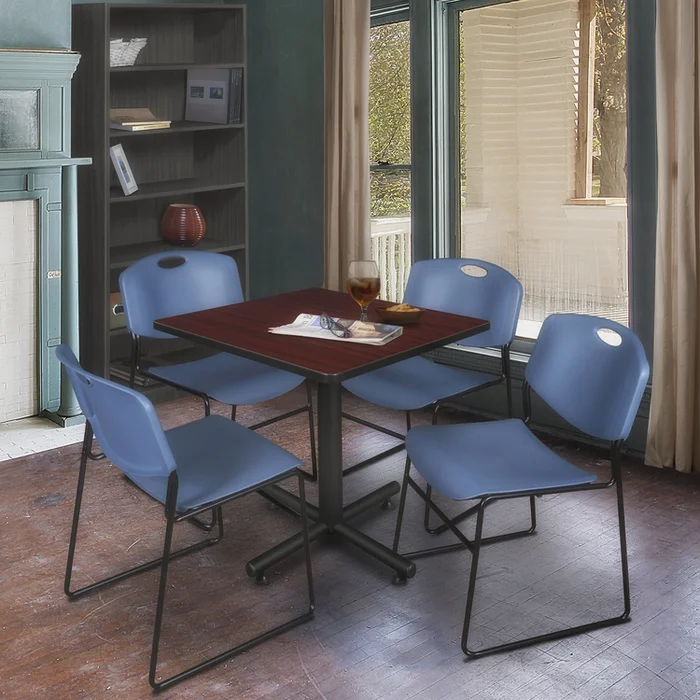 Kobe 30″ Square Breakroom Table- Mahogany
