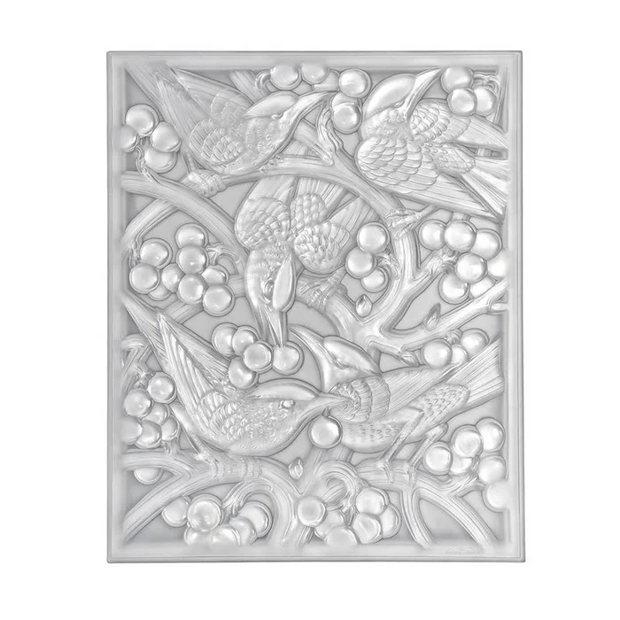 Lalique Merles Et Raisins Head Down Decorative Panel