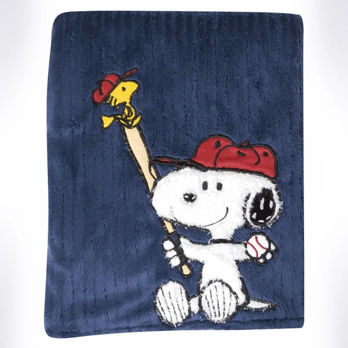 Lambs & Ivy Team Snoopy Blanket