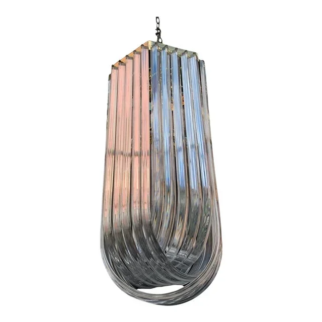 Large 1970’s Lucite Ribbon Light