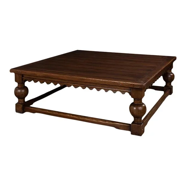 Large Rustic Square Coffee Table