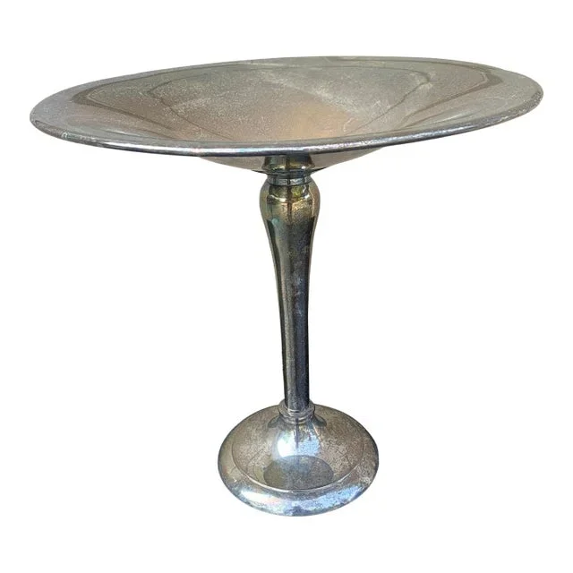 Late 20th Century Large Silver Plate Compote