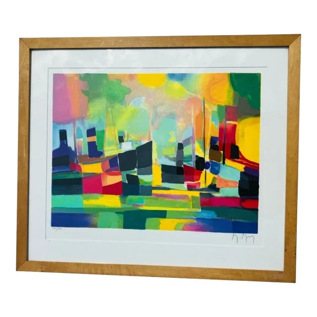 Le Bateau II Lithograph Signed Marcel Mouly